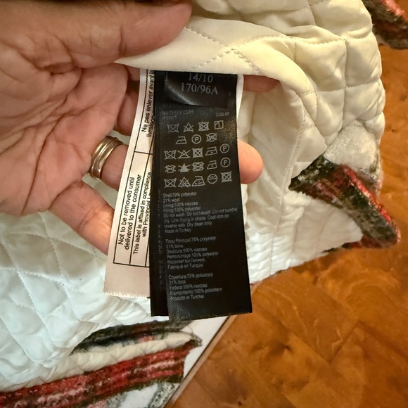 NWT AllSaints Nia Wool Blend Check Coat size 10 - Picture 9 of 11